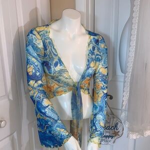 SHEIN Multicolor Swirl Blouse